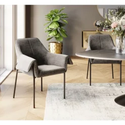 Armlehnstuhl Bess Grau