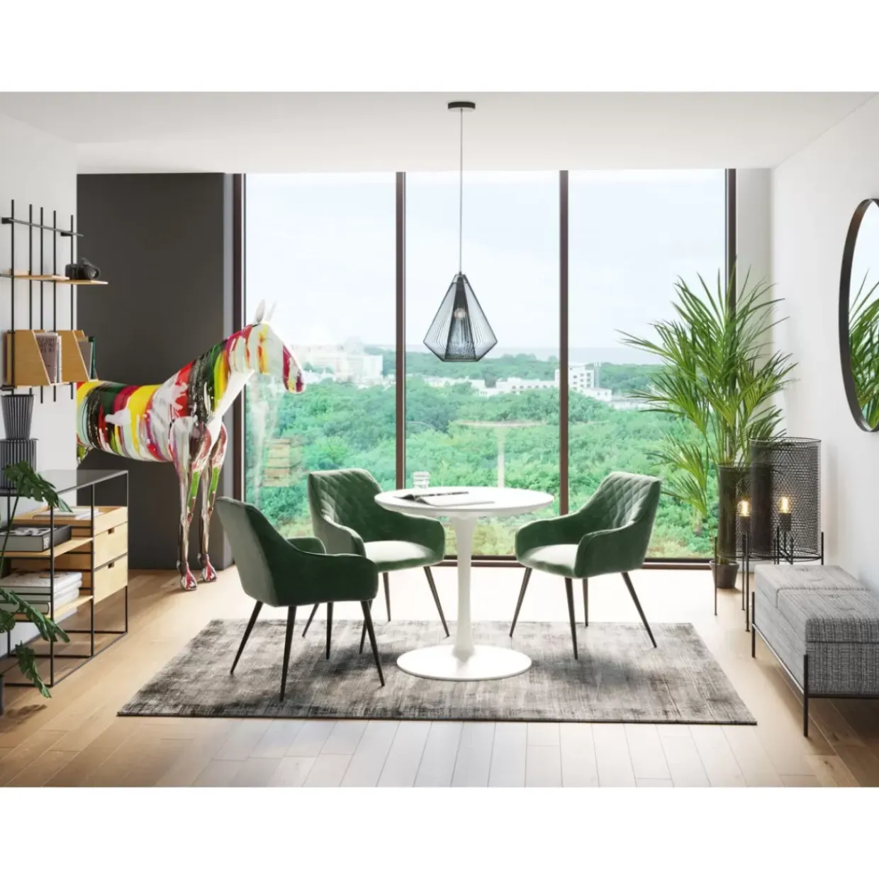 Armlehnstuhl Bretagne Grun