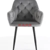 Armlehnstuhl Kira Grau