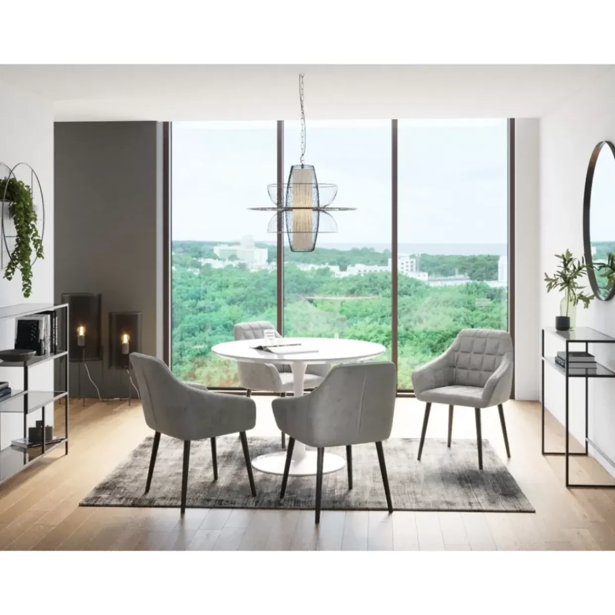 Armlehnstuhl Kira Grau