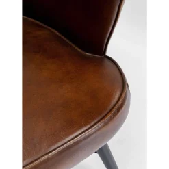 Armlehnstuhl Rumba Leder Braun