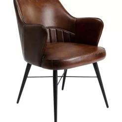 Armlehnstuhl Rumba Leder Braun