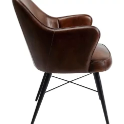 Armlehnstuhl Rumba Leder Braun