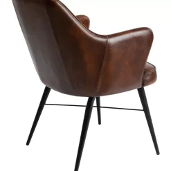 Armlehnstuhl Rumba Leder Braun