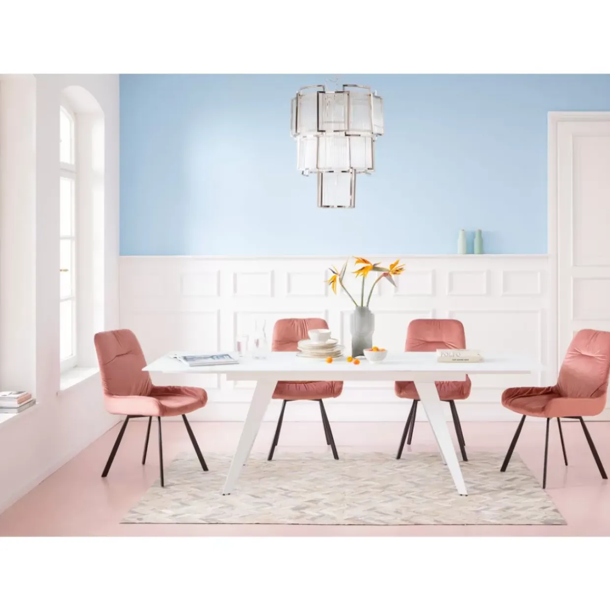 Ausziehtisch Amsterdam Weiss 160(40+40)X90Cm