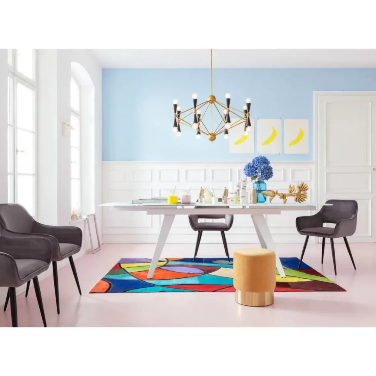 Ausziehtisch Amsterdam Weiss 160(40+40)X90Cm