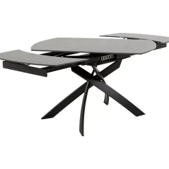 Ausziehtisch Twist Schwarz 120(30+30)X90Cm