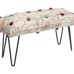 Bank Desna Patchwork Creme Multi 80Cm