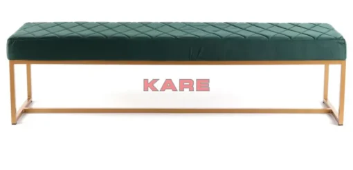 Bank Smart Dunkelgrun Messing 150X40Cm
