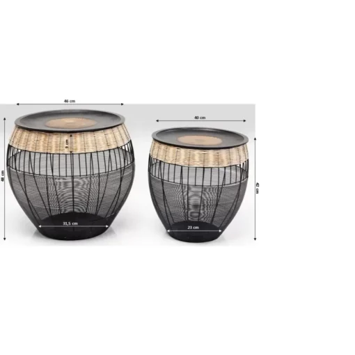 Beistelltisch African Drums (2/Set)