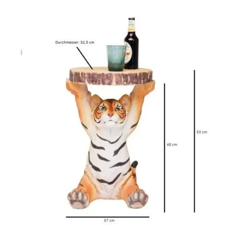 Beistelltisch Animal Tiger O35Cm