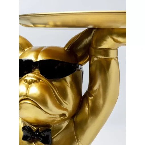 Beistelltisch Cool Bulldog Tray Gold 34X55Cm