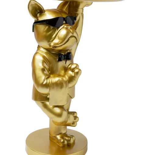 Beistelltisch Cool Bulldog Tray Gold 34X55Cm