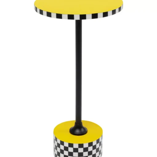Beistelltisch Domero Checkers Gelb O25Cm