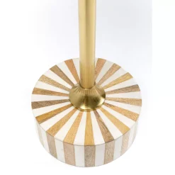 Beistelltisch Domero Cirque Gold Weis O40Cm