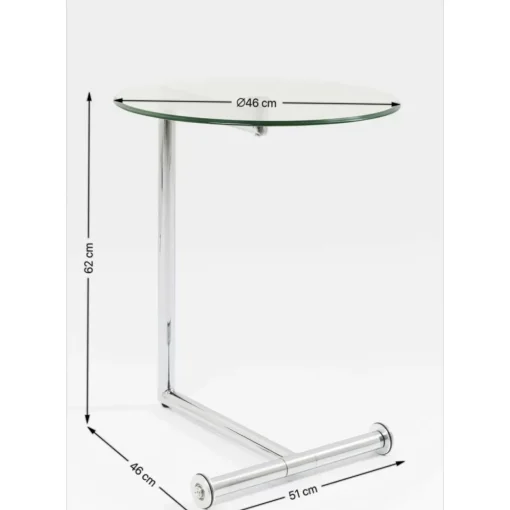 Beistelltisch Easy Living Klarglas O46Cm