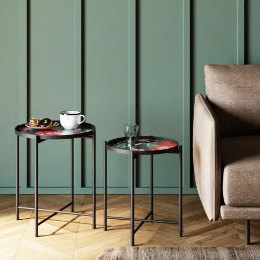 Beistelltisch Flowers Garden Round (2/Set)