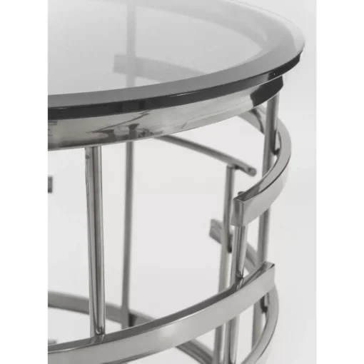 Beistelltisch Jupiter Silber O55Cm