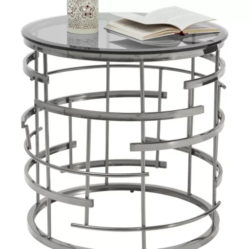 Beistelltisch Jupiter Silber O55Cm