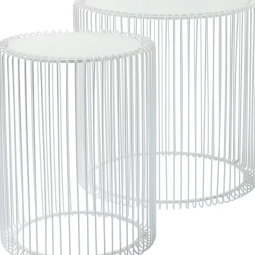 Beistelltisch Wire White (2/Set) O44Cm