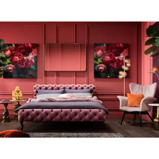 Bett Desire Velvet Rose 160X200Cm