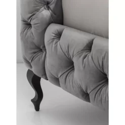 Bett Desire Velvet Silbergrau 160X200 Cm