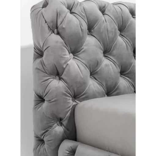 Bett Desire Velvet Silbergrau 160X200 Cm