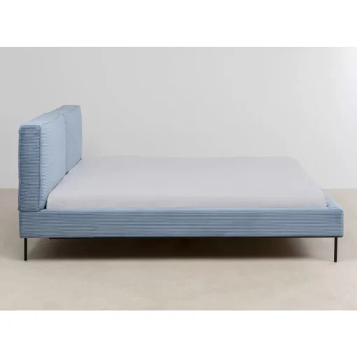 Bett East Side Cord Blau 180X200Cm
