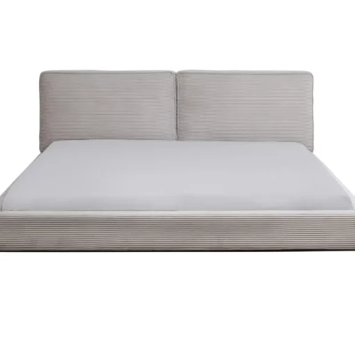 Bett East Side Cord Grau 160X200Cm