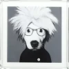 Bild Frame Mirror Artist Dog 60X60
