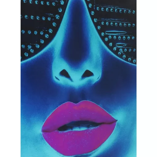 Bild Glas Tough Girl 120X120Cm