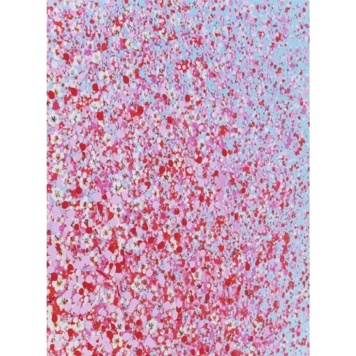 Bild Touched Flower Boat Blau Pink 80X100Cm