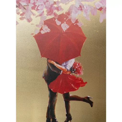 Bild Touched Flower Couple Gold Pink 160X120Cm