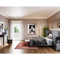 Boxspringbett Benito Moon Grau 180X200Cm
