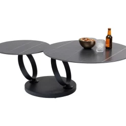 Couchtisch Beverly Schwarz 133X80Cm