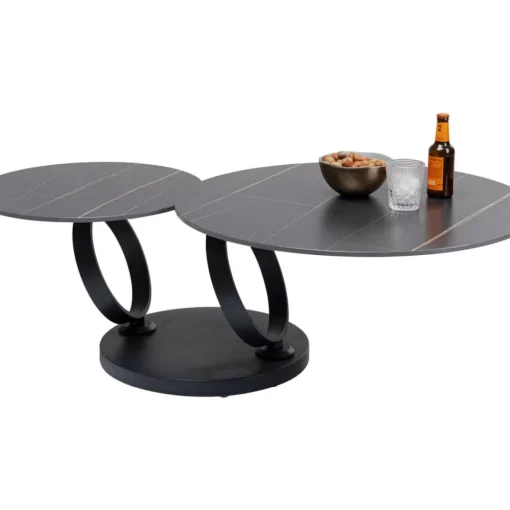 Couchtisch Beverly Schwarz 133X80Cm