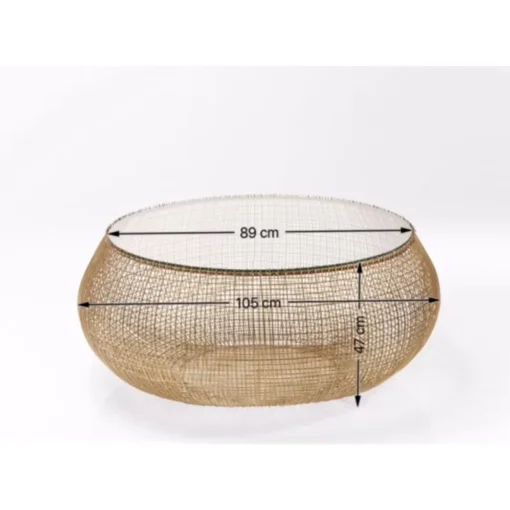 Couchtisch Cesta Gold