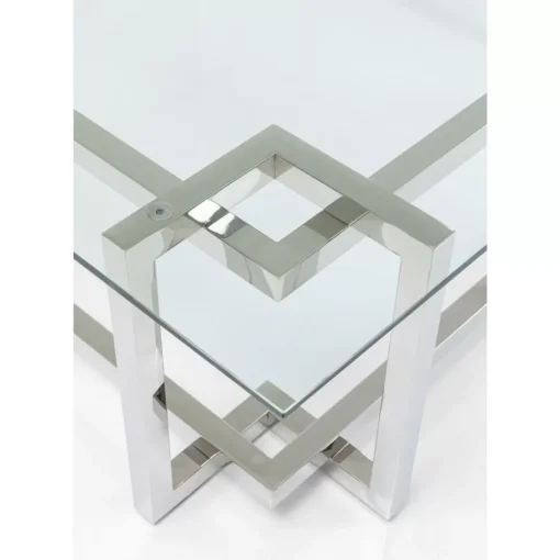 Couchtisch Clara Silber 120X120Cm