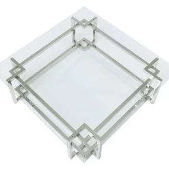 Couchtisch Clara Silber 120X120Cm