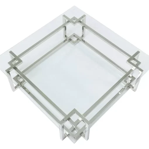 Couchtisch Clara Silber 120X120Cm
