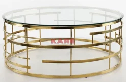 Couchtisch Jupiter Gold O100Cm