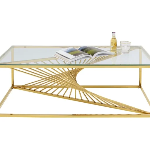 Couchtisch Laser Gold 120X60