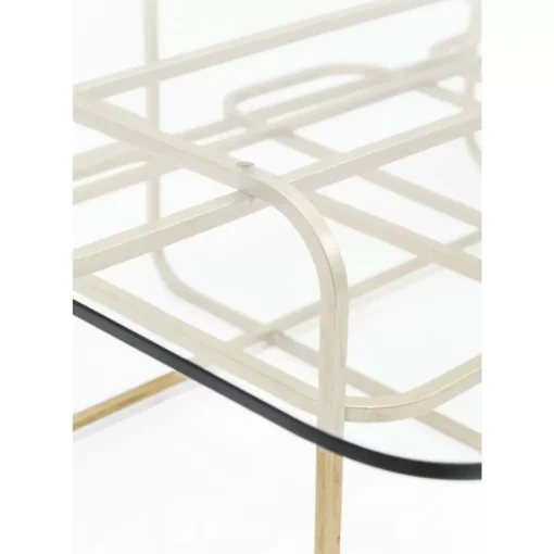 Couchtisch Meander Gold 140X80Cm