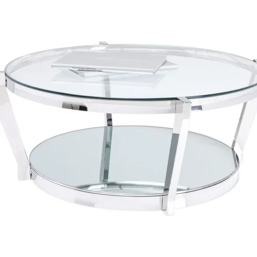 Couchtisch Monocolo Silber O90