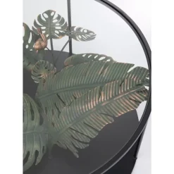 Couchtisch Palms Schwarz O80Cm