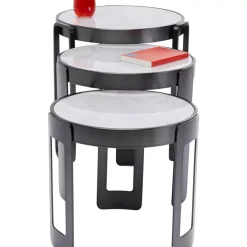 Couchtisch Perelli Schwarz (3/Set)