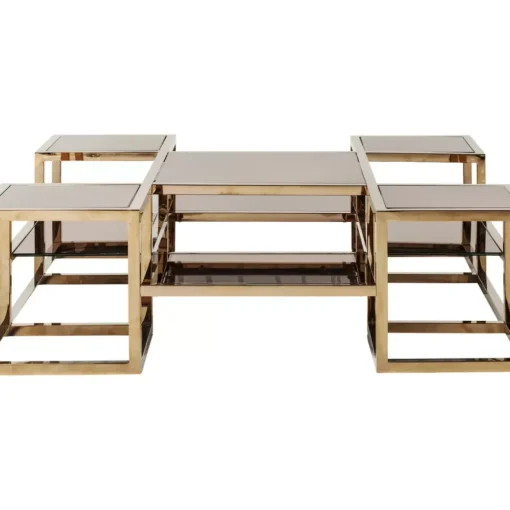 Couchtisch Steps Gold 120X120Cm