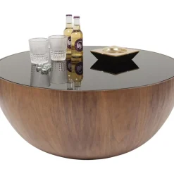 Couchtisch Tear Drops Walnuss O80Cm