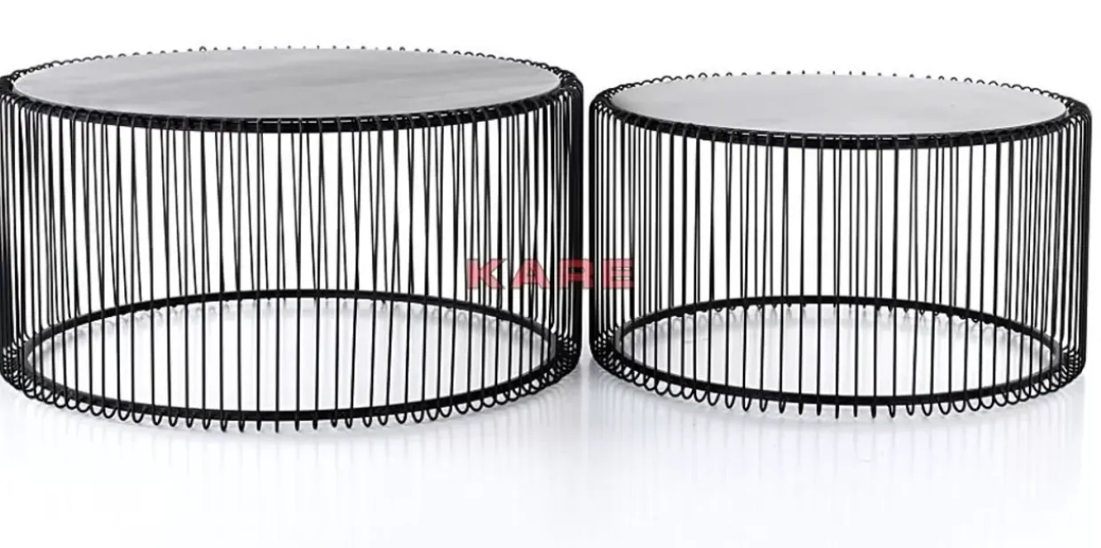 Couchtisch Wire Black (2/Set)