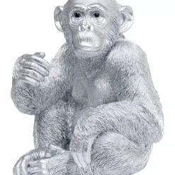 Deko Figur Baby Ape Silber 53